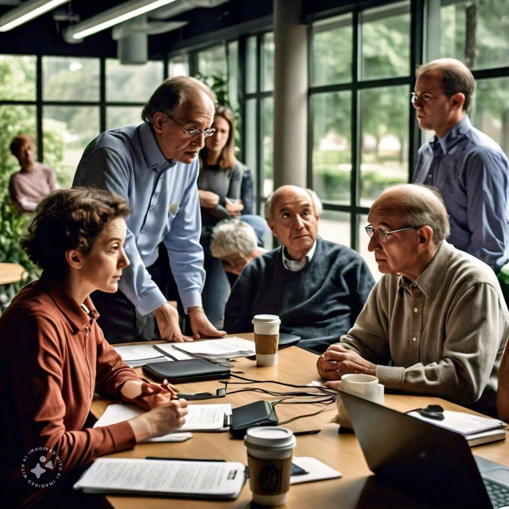 A baby's face with a menu or selection screen overlay, allowing parents to choose traits like eye color or hair color, sparking ethical debates on genetic selection.